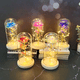 thumbnail image 4 of Lámpara de cristal con flor eterna de rosa con lámina de oro, regalo para el Día de la Madre, Navidad, San Valentín, cumpleaños, 4 of 4