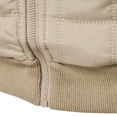 thumbnail image 4 of AIOPESON, abrigos con cremallera y cuello levantado para hombre, mangas tejidas informales, moda Otoño Invierno, chaquetas de empalme de alta calidad para hombres AIOPESON abrigo de poliéster y algodón, 4 of 7