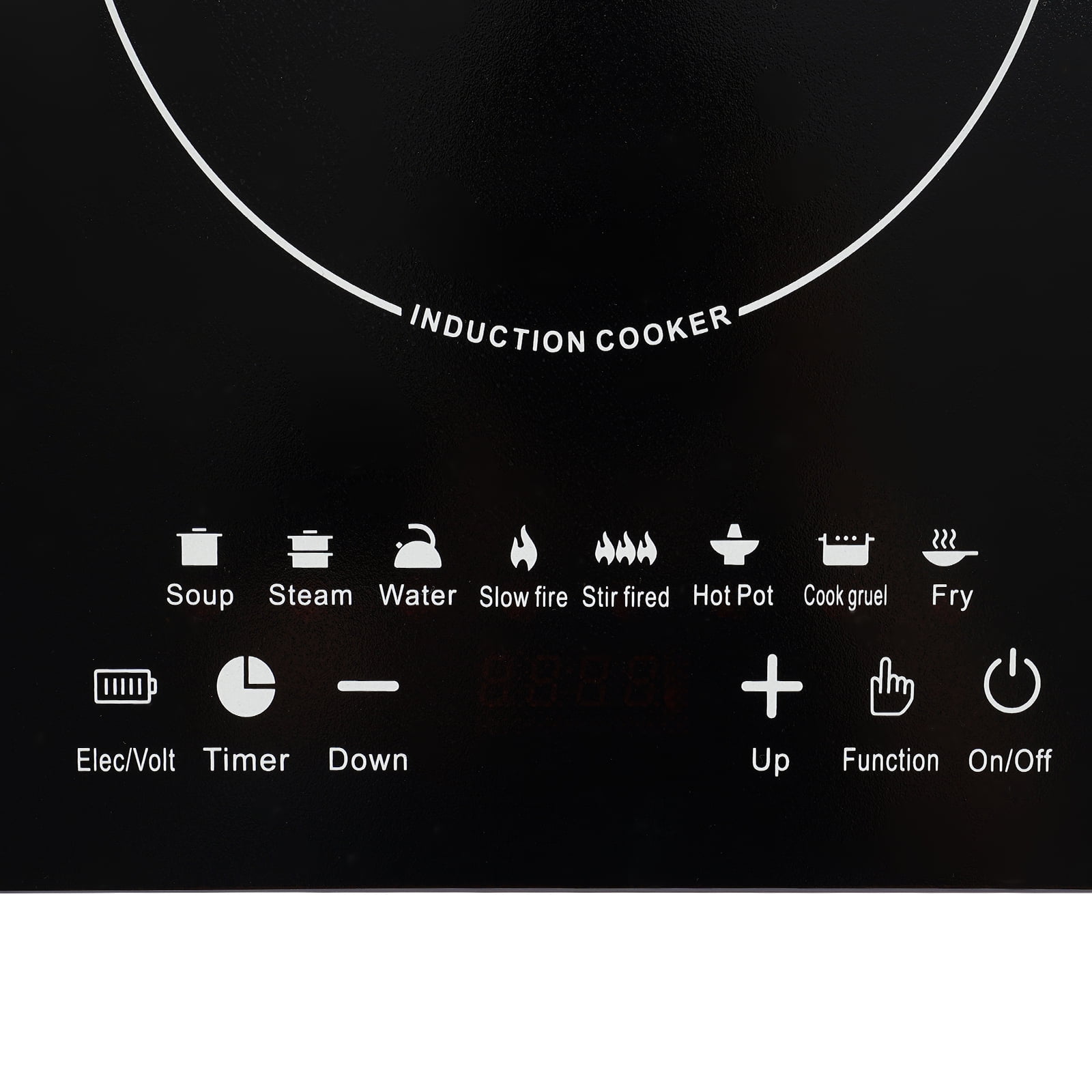 ChicHomey 750W Portable Electric Induction Cooktop,110V 8 Power Levels & LCD Display,Cooktop Burner Electric Hot Stove,180min Timer, Safety Protection, Compact for Dorm & Kitchen