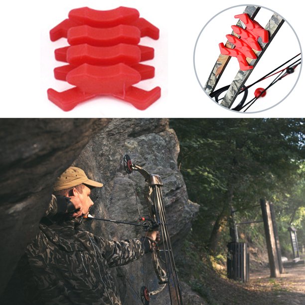 Estabilizador de extremidades de arco compuesto de 2 piezas amortiguador de Likrtyny goma elástico en forma de cangrejo absorción de impacto para accesorios de caza de flecha