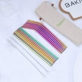 thumbnail image 7 of ReaNea 18-Piece Rainbow Stainless Steel Straw Set, 8.5" Reusable Metal Straws, 7 of 7
