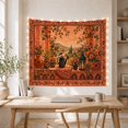 thumbnail image 5 of Rustic Patio Landscape With Arch Window and Flowers, Cozy Farmhouse for Art Lovers, Nature Wall Art Decor, Housewarming Gift, Tapestry Wall Hanging for Living Room and Bedroom, 5 of 7
