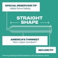 thumbnail image 5 of Trojan Raw Non-Latex Lubricated Thin Condoms for Men, America’s Thinnest Latex-Free Condom, 10 count, 5 of 13