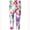Red flowers, variant on Summer Kids Girls Printed Capri Cropped Leggings Children Milk Silk Stretchy Shorts