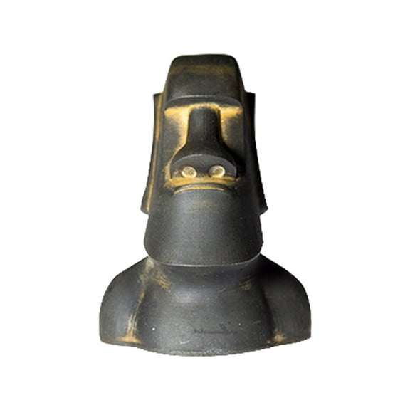 Easter Island Head Resin Statue, Moai Head Sculpture Figurine for Easter Home Decorations, Collections, Desktop Decorations, Ideal Gift for Travel Lovers
