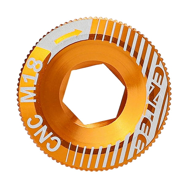 Tapa de manivela de bicicleta de aleación de aluminio M18, rosca de carretera, para cadena BMX, ciclismo Oro