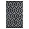 thumbnail image 2 of Geetinfly 9*18FT Area Rugs Area Rug Outdoor Plastic Checkered Rug Waterproof Outdoor Patio Rug Black and gray, 2 of 7