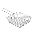 thumbnail image 3 of Unique Bargains Panier à Frites Carré Mini Réutilisable Support Panier à Croustilles 5,91 Po Paniers Alimentaires en Acier Inoxydable Argent, 3 of 5