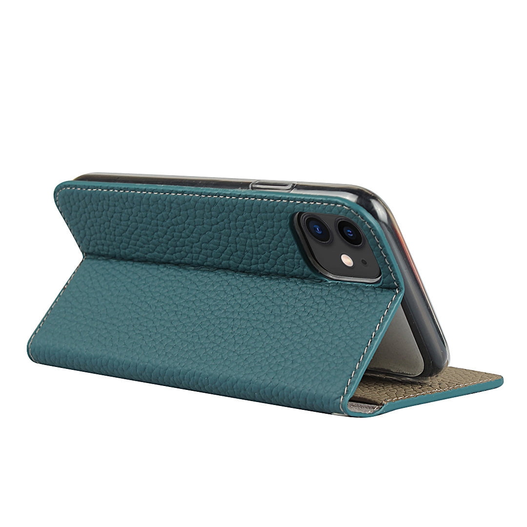 Genuine leather flip phone case for iPhone 16 pro max 15 plus 14 13 mini 12/12 pro stand wallet cover lanyard