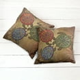 thumbnail image 6 of Ambesonne Ethnic Throw Pillow Cover 2 Pack, 3 Turtles Ornamental, 24", Multicolor, 6 of 7