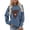 Blue, variant on Women's Oversized Sweatshirts Spring Fall Trendy Casual Cow Printed Drop Shoulder Long Sleeve Hoodless Pullover Crew Neck Sweatshirt Pullover Top Black-XL