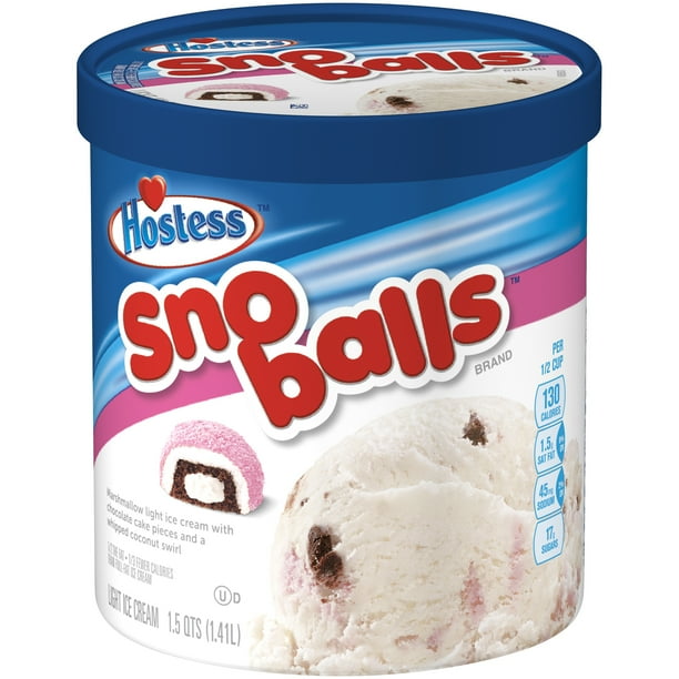 Hostess Sno Ball Light Ice Cream, Ice Cream Cake and Hostess Sno Ball Light Ice Cream, Ice Cream Cake and