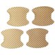 thumbnail image 1 of 4 Piezas de Película de Mango Er Er Apto para Manillar Textura de Fibra de Carbono , Oro, 1 of 8