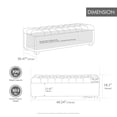 thumbnail image 4 of CQSXDA 60.2 Inch Wide Chenille Upholstered Storage Bench， Tufted Accent Ottoman for Living Room and Bedroom, 4 of 8