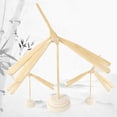 thumbnail image 3 of Fairnull Bamboo Dragonfly Toy Thicken Wooden Base Handmade Unfinished Copter Toys Art Decor Handicrafts Balance Wooden Bamboo Dragonfly Model Home Decor, 3 of 10