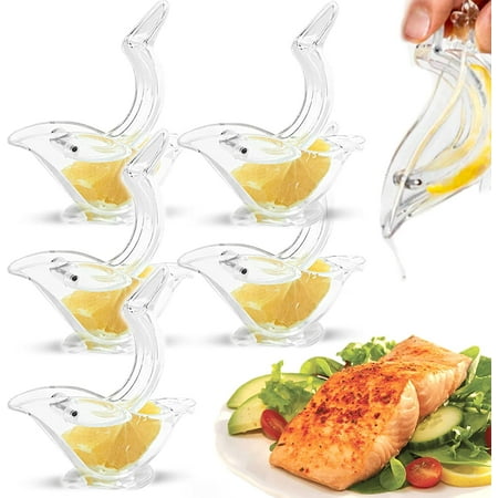 

Manual lemon squeezer acrylic manual lemon slice press portable transparent juicer home kitchen bar gadget elegant bird shape Manual juicer for orange lemon and pomegranate