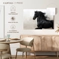 thumbnail image 5 of Elephant Stock Black Friesian Horse Wall Art - Horizontal Canvas Wall Art - Living Room Wall Decor - Animal Canvas - Gray And Black Decor - 45" x 30", 5 of 8
