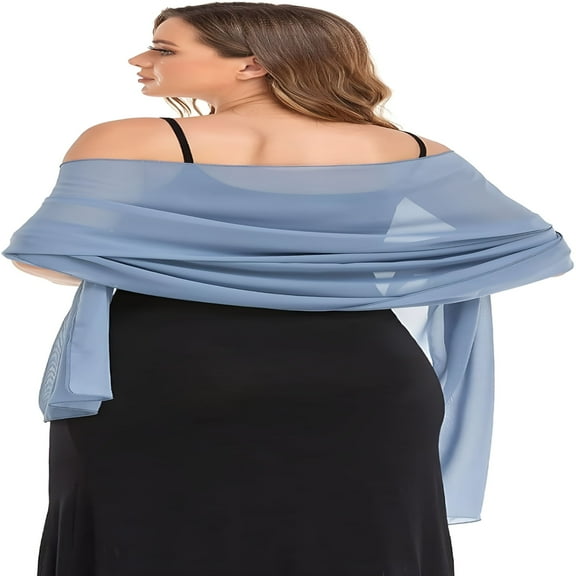 TELOLY 2026 New Shawls and Wraps for Evening Dresses Sheer Chiffon Women Elegant Soft Silky Wraps Wedding Bridal Scarf for Wedding,Party,Evening,Formal