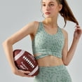 thumbnail image 3 of Ropa interior deportiva de resistencia media para mujer, top corto deportivo con espalda cruzada para mujer, 3 of 6