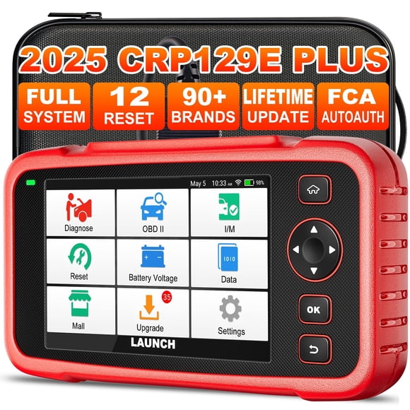 Herramienta de Escaneo de Vehículos LAUNCH CRP129E Plus 2025 con 12 Reinicios