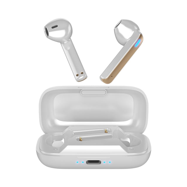 5.0BT Audífonos Tipo de tapones para los oídos Sin rosca Multifuncional Recargable Llave auricular R Abanopi Blanco