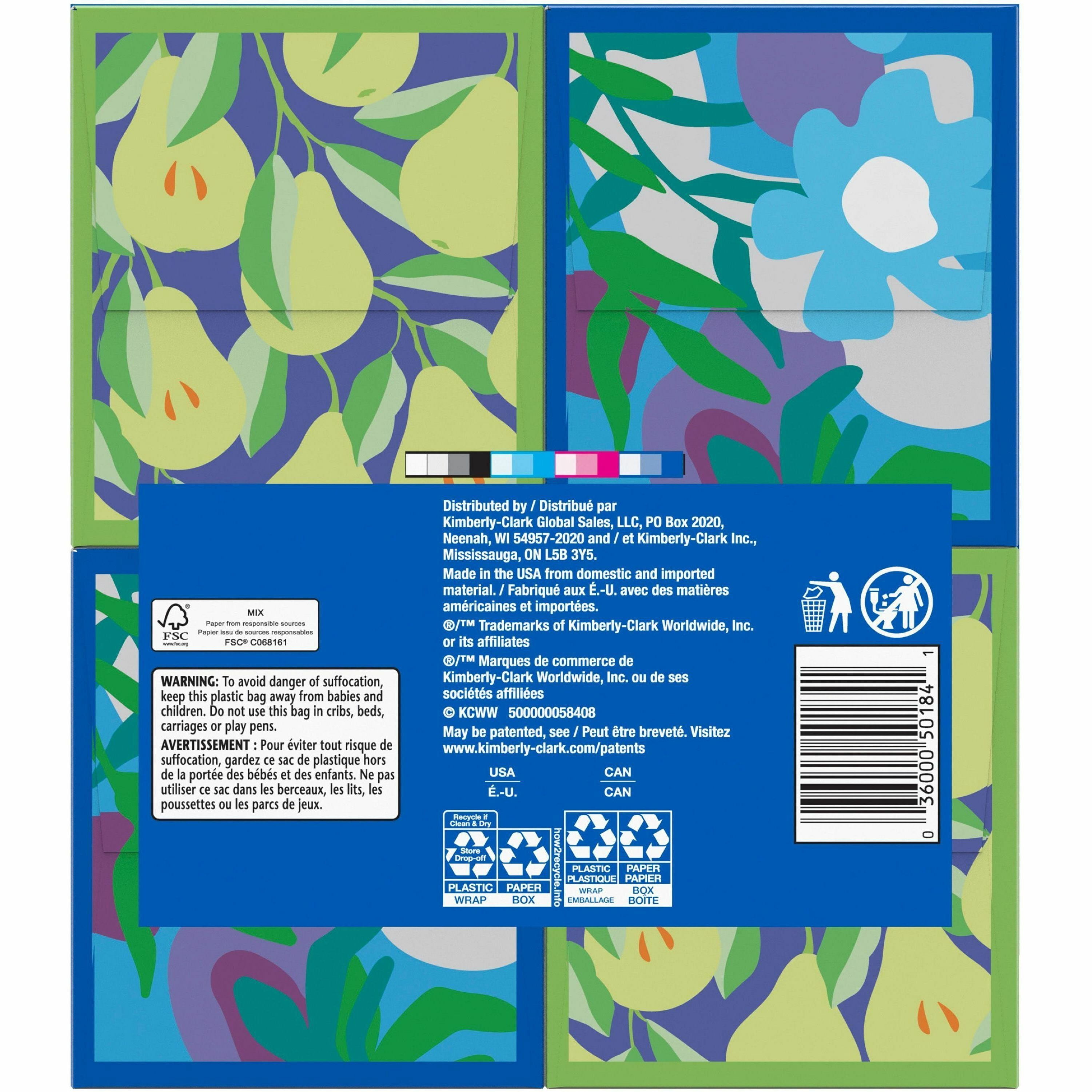 Kleenex Trusted Care Tissues - 2 Ply - 8.20" X 8.40" - White - Soft, Strong, Absorbent, Durable, Pre-moistened - For Home, Office, School - 70 Per Box - 12 / Carton