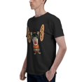 thumbnail image 5 of Little Caesars Men'S Basic Short Sleeve T-Shirt Fashionable Black Small, 5 of 8