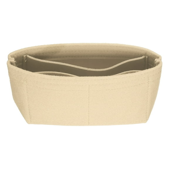 Uxcell Purse Organizer Insert, Small Felt Handbag Organizer Mini Bag Storage & Finishing Inner Bag Liner for Chic Backpack Tote Shoulder Bags, Khaki