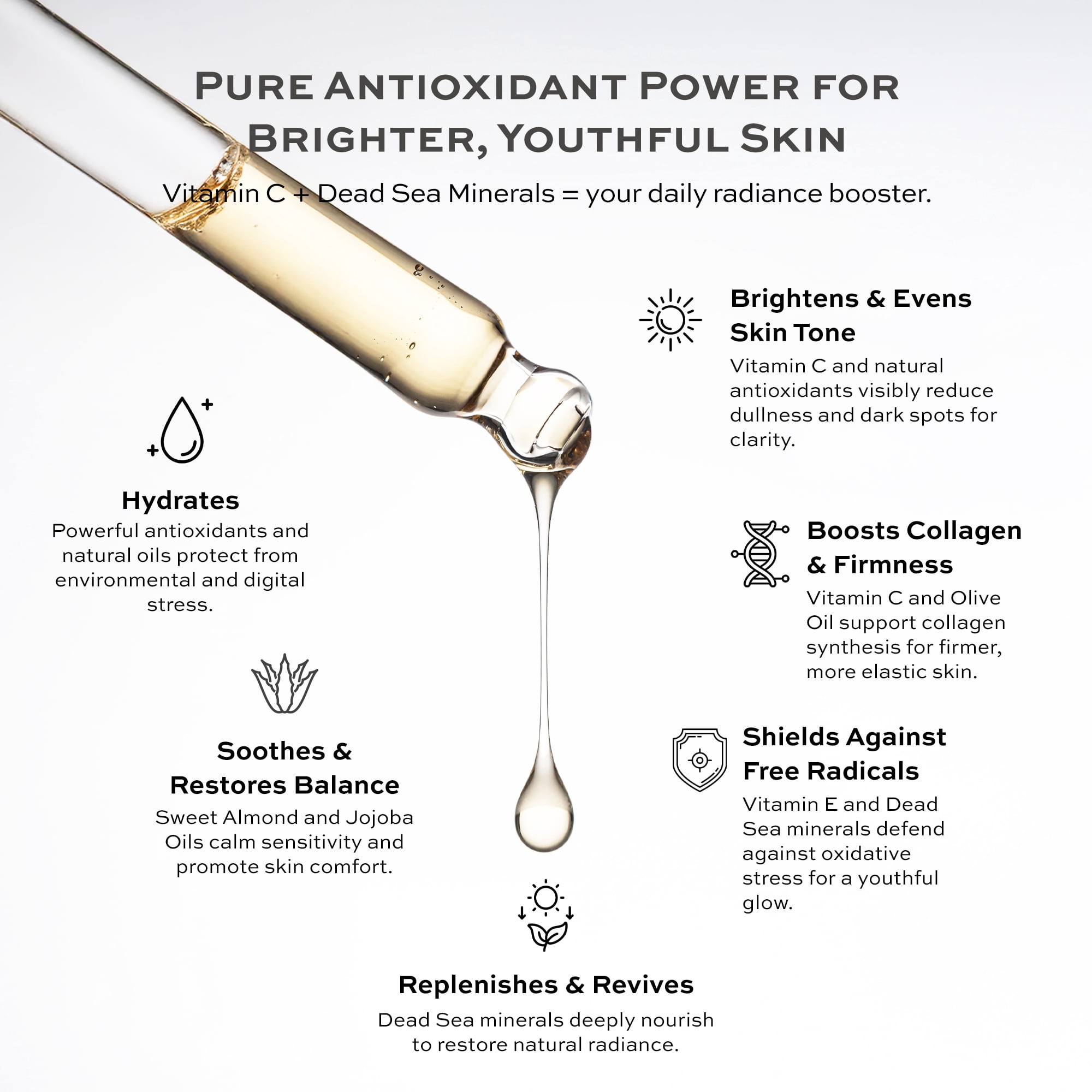 ARIANNA-SKINCARE Active Antioxidant Vitamin C Face Serum Skin Brightening and Anti Aging Serums Salicylic Acid 100% Vegan Vit C Serum For Face