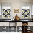 thumbnail image 4 of Floral Cottage Curtains 24" Short - 3 Panel Vintage Farmhouse Set with Bohemian Botanicals, Rod Pocket Window Treatment for Country, 4 of 6
