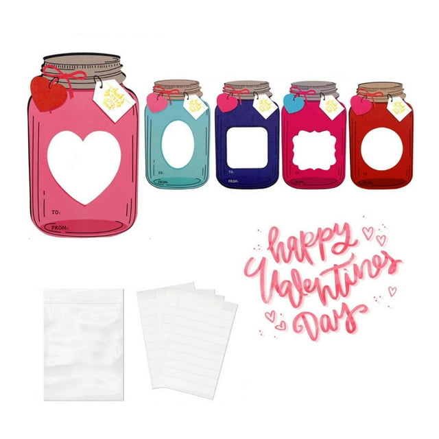 Cateissary Juego de tarjetas de papel Kraft con forma hueca, resistentes al desgarro, regalos para el día de San Valentín y regalos para el día Kits de decoración para fiestas