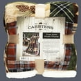 thumbnail image 5 of Carstens, Inc. Ultra Premium Super Soft Plush Sherpa Fleece Oversized Throw Blanket 54" x 68", Tree Plaid, 5 of 7