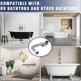 thumbnail image 3 of 2 Pcs Low Profile 1 1/2 P Trap with Sealing Tape Low Profile Shower Drain Flat 1 1/2 P Trap Freestan, 3 of 5