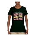 thumbnail image 2 of Wild Bobby, World's Best Bonus Mom Mother's Day Womens Graphic Tee, Forest Green, X-Large, 2 of 6