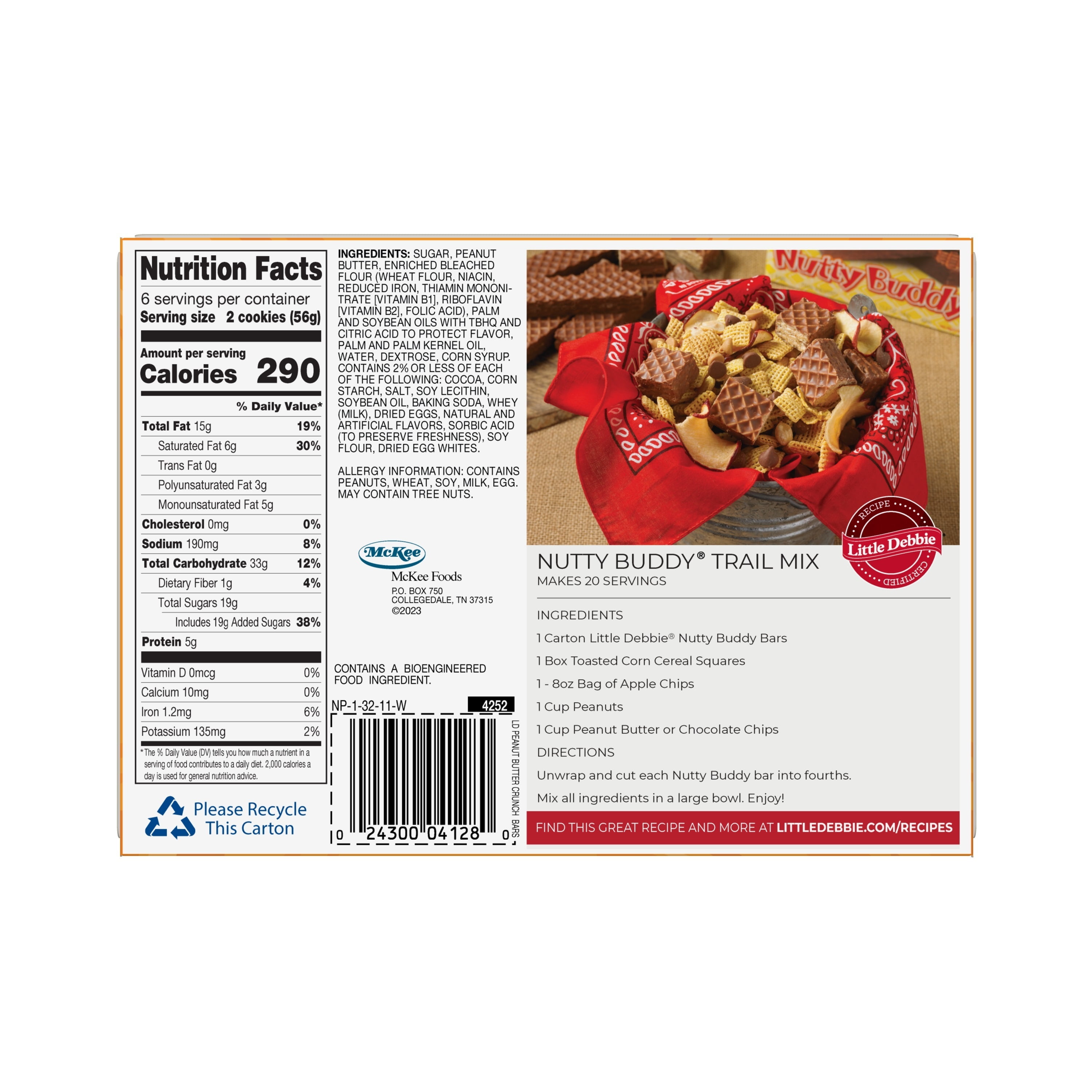 (3 pack) Little Debbie Peanut Butter Crunch Bars, 11.72 oz (12 count)