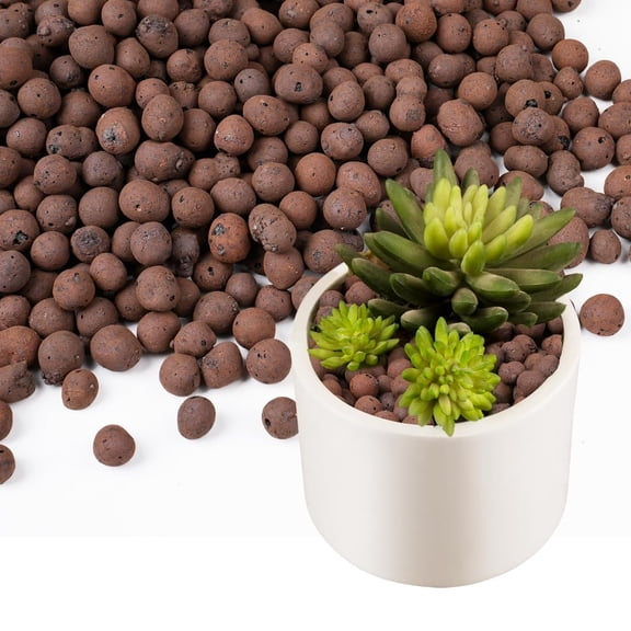 Topboutique Clay Pebbles Hydroponic Rocks 5mm-8mm Clay Balls for Plants Organic Ceramsite Grow Media for Hydroponic Gardening Growing Drainage Aquaponics Terrarium Decoration,0.66 lb/300g