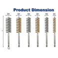thumbnail image 4 of 12Pc Wire Bore Brush Bore Cleaning Brush Brush Set Stainless Steel Wire Twisted Brush for Drill Impa, 4 of 5