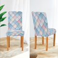 thumbnail image 3 of Yayeee 4 Pack Dining Chair Covers Stretch Parson Chairs Slipcovers Seat Protector, Beige Art Pattern, 3 of 6