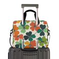 thumbnail image 2 of FORMRS 16" Laptop Bag Carrying Sleeve Case with Handle Travel Shoulder Briefcase, White Clover Pattern, 2 of 8