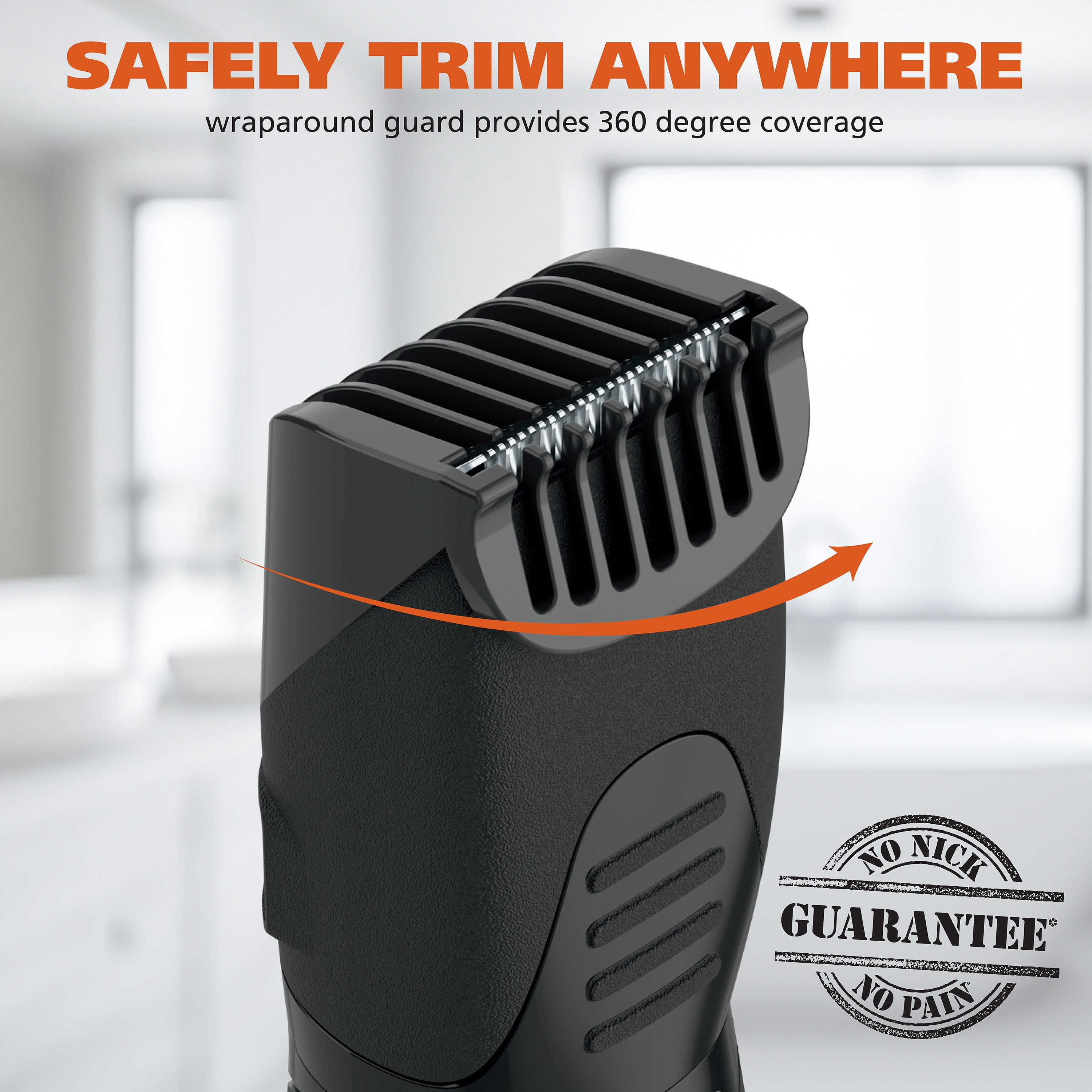 Wahl Body Groomer Electric Body Hair Trimmer for Men, Safely Trim Face, Chest, Legs, & Groin – Model 3029843