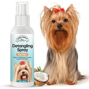 Dog Detangler Spray - Hair Detangler Spray for Dogs & Cats - Leave-in Conditioner Dematting Spray for Dogs Remove Tangles & Matted Fur
