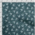 thumbnail image 3 of Soimoi Bird Print,Cotton Cambric, Quilting Fabric Sold by The Yard 42 Inch Wide, Medium Weight Cotton Fabric, SewingSupplies,Teal Blue, 3 of 5
