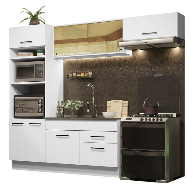Cocina Integral 270cm Agata Madesa 04 Blanco
