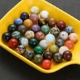 thumbnail image 3 of RSAMD 20mm Natural Stones Ball Healing Crystals No Hole Gemstone Room Home Decor-1 pcs-Green Aventurine, 3 of 9