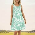 thumbnail image 2 of Robes Fille Robe Florale Robe d'Anniversaire Fille Robes d'Été Robe Chic Vêtements Fille 5-6 Ans Mode Fille, 2 of 4