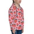 thumbnail image 3 of Daiia Cartoon Strawberry for Boys Fashion Hoodies & Sweatshirts with Kangaroo Pocket,Hooded Sweatshirt for Kid, Breathable& Moisture Wicking-Medium, 3 of 6
