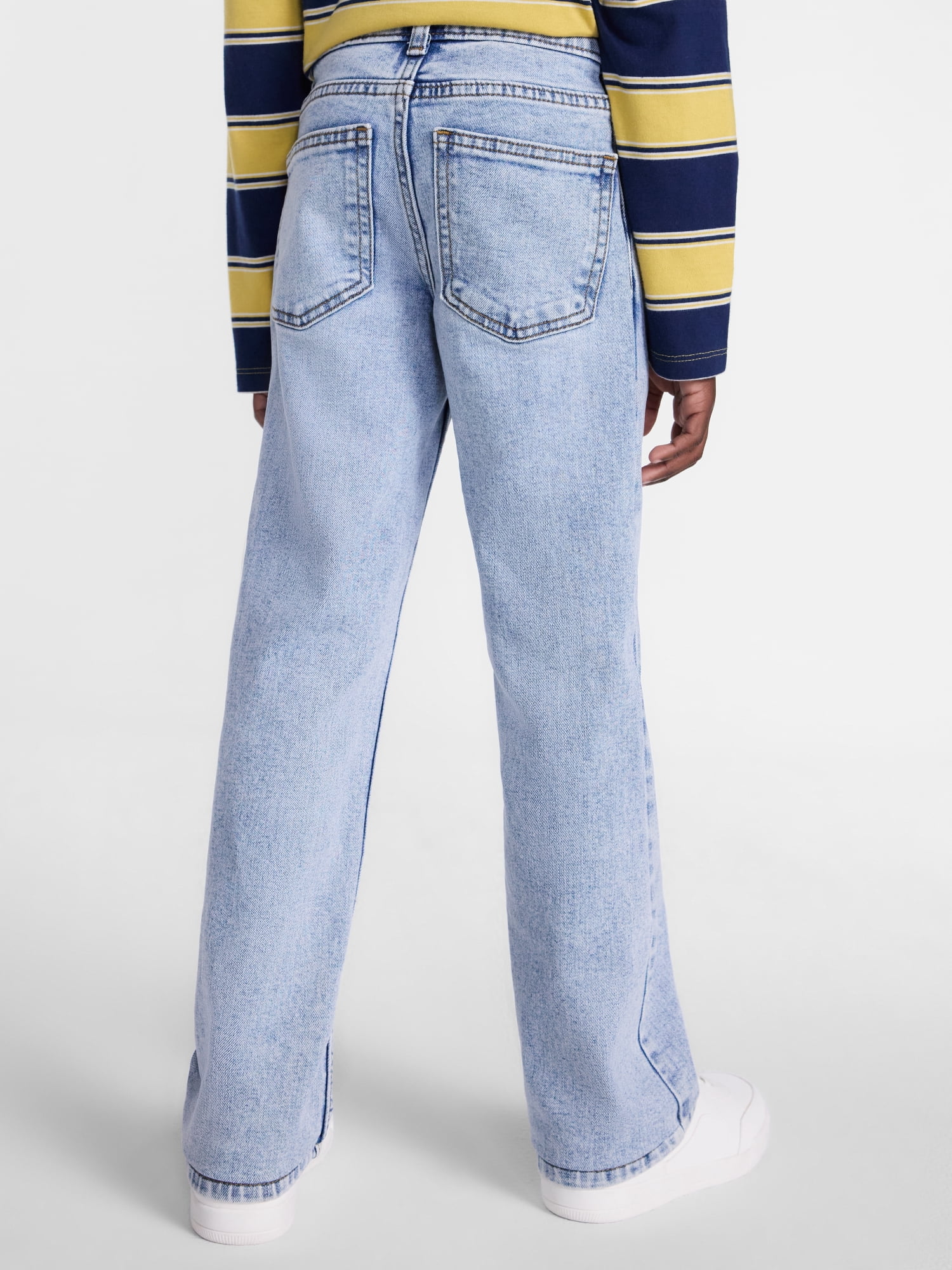 Wonder Nation Boys Vintage Straight Leg Denim Jeans, Sizes 4-18 and Husky