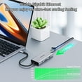 thumbnail image 4 of USB C Docking Station Dual Monitor, 9 in 1 Laptop Docking Station for MacBook Pro/Surface/XPS/HP, USB C Dock USB C Multiport Adapter with Dual 4K@60Hz, 3 X USB, Gigabit Ethernet,100W PD, SD/TF, 4 of 7
