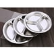 thumbnail image 5 of 22/24/26cm Dinner Plate Stainless Steel 3 Sections Round Divided Dish Plate Trays Compartment Kids Lunch Serving Snack Dishes, 5 of 10