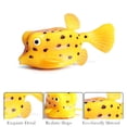 thumbnail image 3 of Ksopiavobs Realistic Animal Figures Yellow Boxfish Sea Animal Toy, Science Project, Cake Topper, Early Educational Toys Birthday for Toddlers Kids Age 3 4 5, 3 of 5